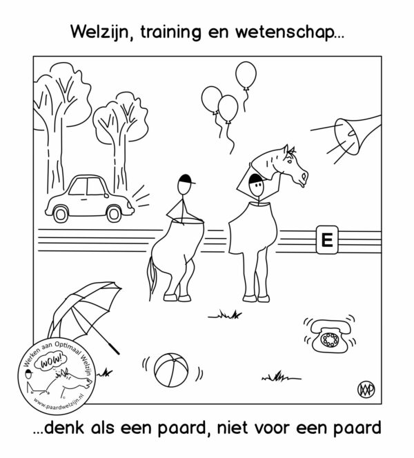 denk als een paard